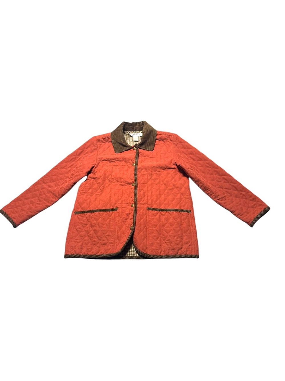 VTG Orvis quilted barn coat
Women’s small Corduroy Trim Chore Jacket Plaid - Picture 10 of 11